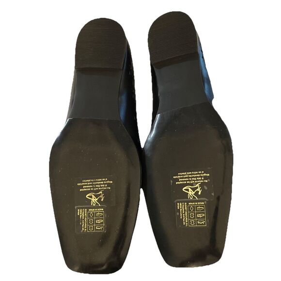 New Alohas Sway Black Slit Leather Ballet Flats sz 39 /US 9 NWOB - Picture 7 of 7